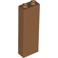 Lego kostka (kostička) 1x2x5, tělová tmavší (4666340, 6186400)